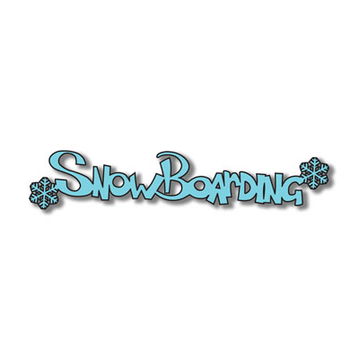 Stamping Station - Snowboarding Word